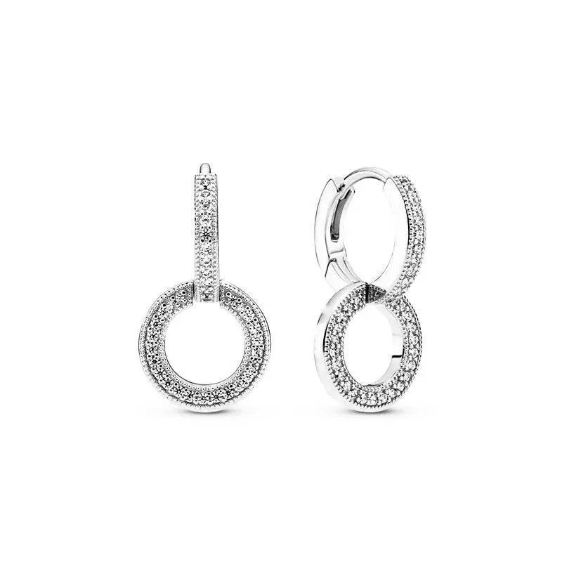 Christmas 925 Silver Daisy Flower Stud Earrings, Fit Women's Festival Exquisite Charm Jewelry Gifts