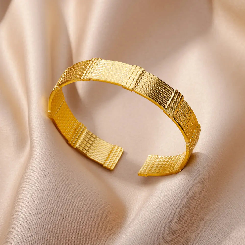 Jesus Bangles Bracelet for Women Stainless Steel Gold Color Luxury Bracelets New Trend Wedding Jewelry pulseras mujer bijoux