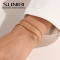Fashion Stainless Steel Snake Chain Bracelet for Women Gold Color Bracelets  Charm Summer 2022 Trends in Jewelry Wholesale