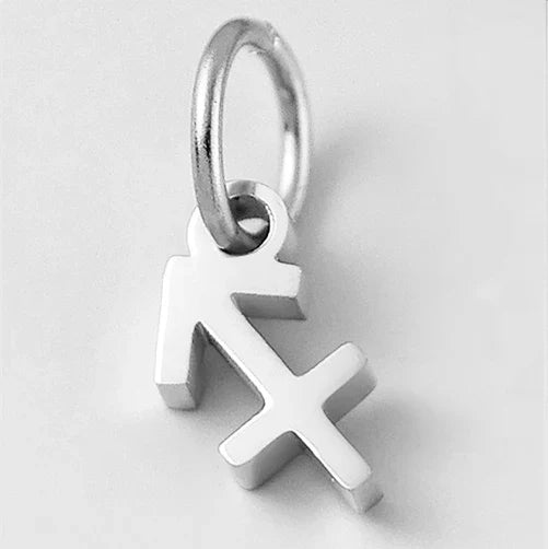 SUNIBI Stainless Steel Star Zodiac Sign 12 Constellation Pendant Accessories for Necklace Women Man Jewelry Gifts Wholesale