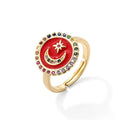 NEWBUY 2024 New Rings For Women White CZ Handmade Enamel Lovely Cat Unique Trendy Ring Party Fashion Jewelry