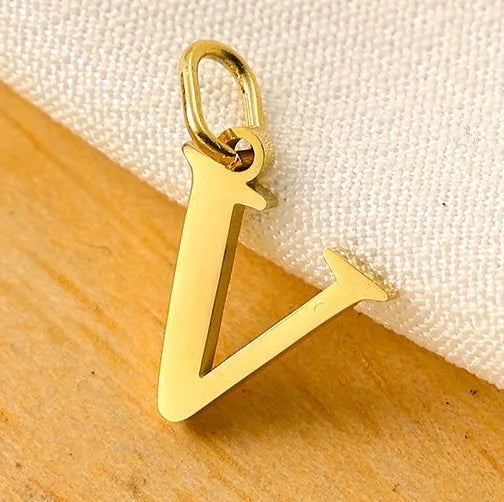 SUNIBI 26 Letters Stainless Steel Cut Alphabet Pendant for DIY Woman Necklace Ladies Jewelry Accessories Wholesale Dropshipping
