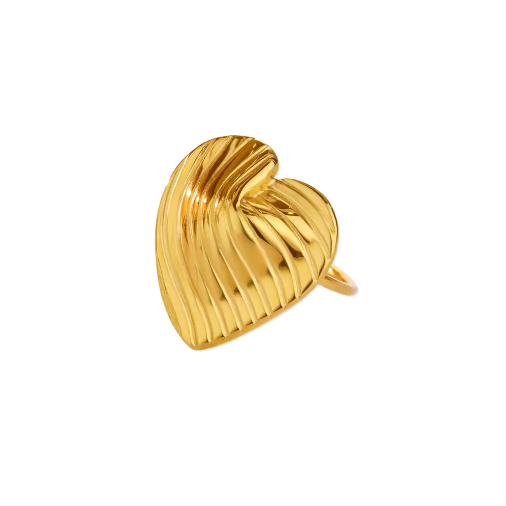 Stainless Steel Four Leaf Clover Rings For Women Gold Color Zircon Opening Couple Ring Aesthetic Wedding Bohemian Jewelry Gift