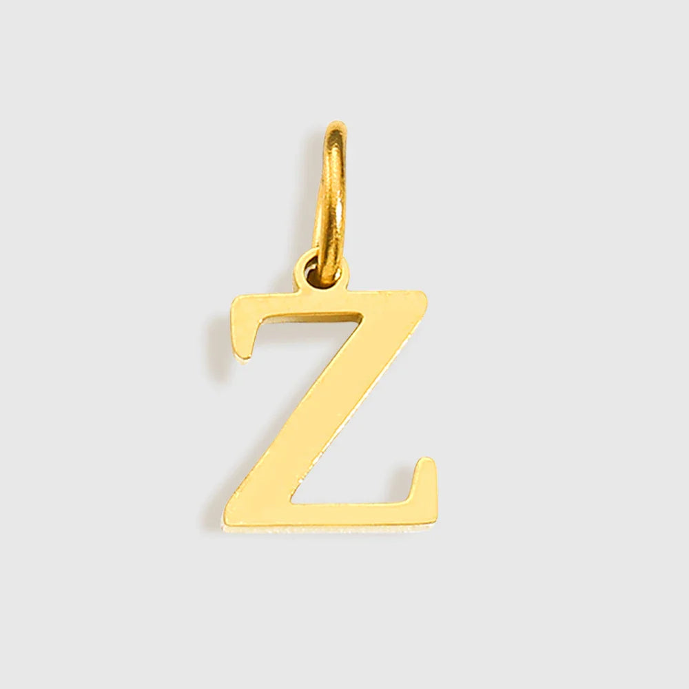 Initial Alphabet Pendant Stainless Steel Charms for Making Necklace Minimalism DIY Accessories Gift Women's Jewelry Wholesale