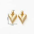 4pcs 18K Gold Plated Small Peach Heart Charms For Jewellery Making DIY Earrings Necklaces Pendant Accessories