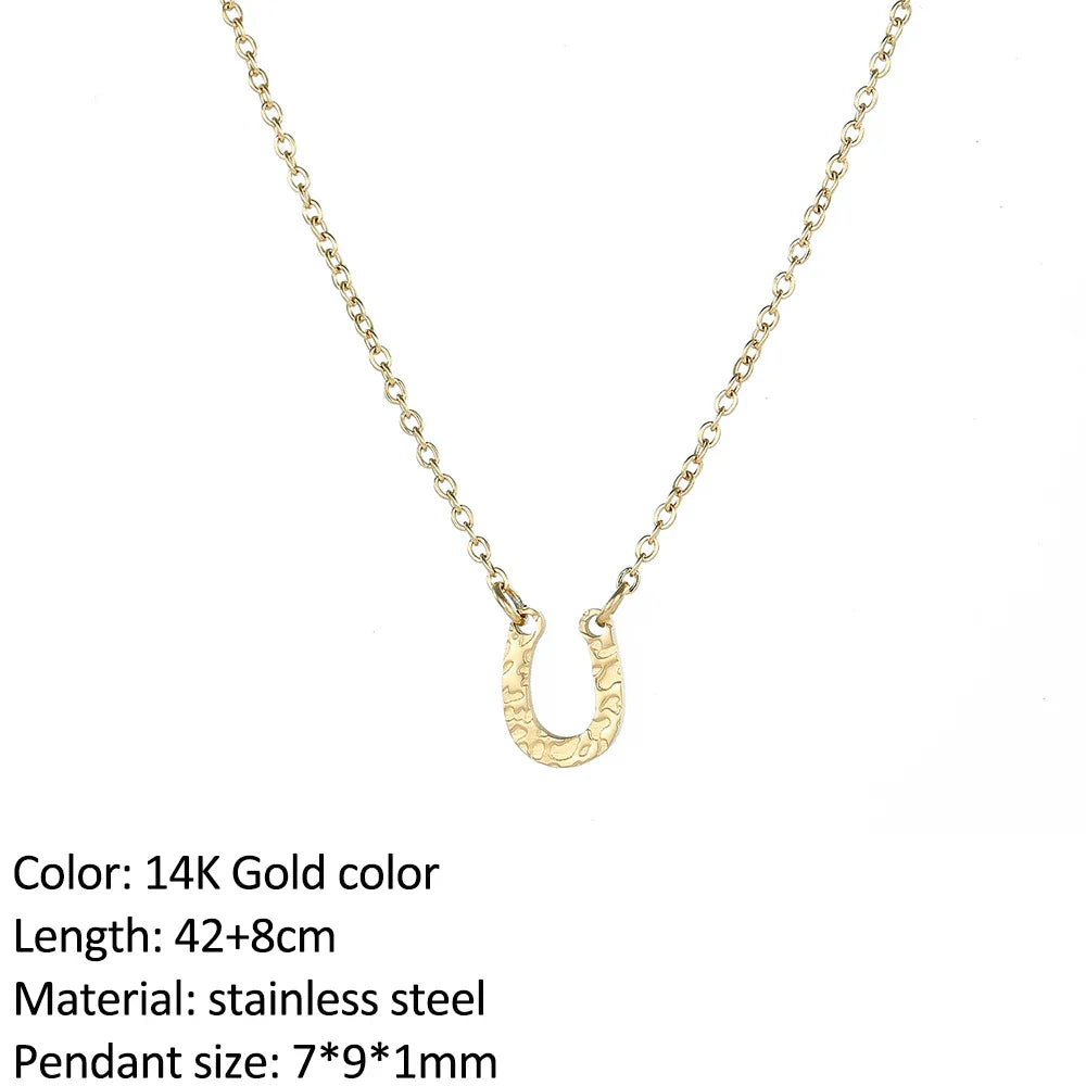SUNIBI Vertical Bar Pendant Necklaces Stainless Steel Simple Long Lariat Chain Minimalist Dangle Necklace for Women Jewelry Gift