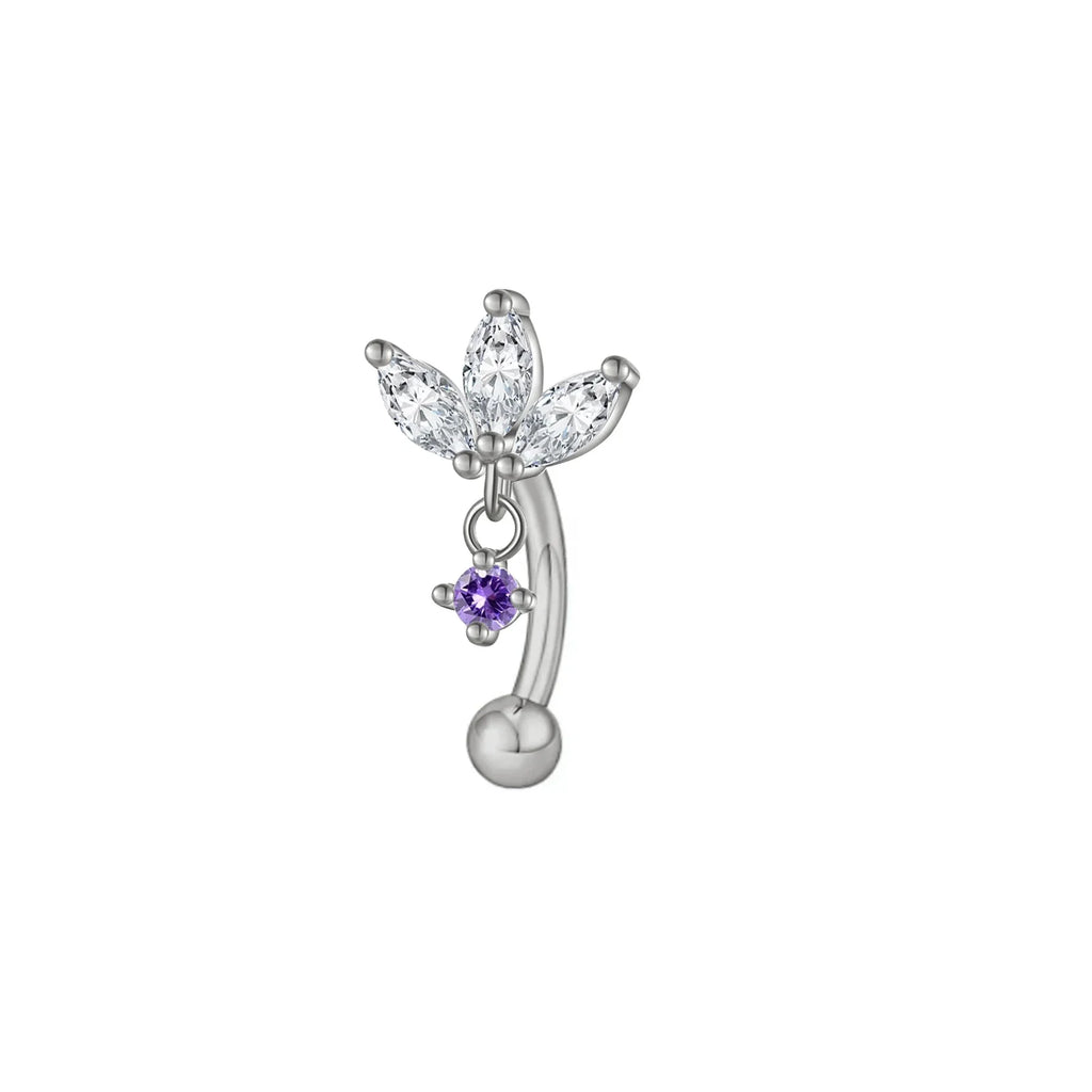 Rook piercing Butterfly Ear Cartilage Eyebrow Tragus Helix Piercing Stud Curved barbell Wholesale Body  Jewelry