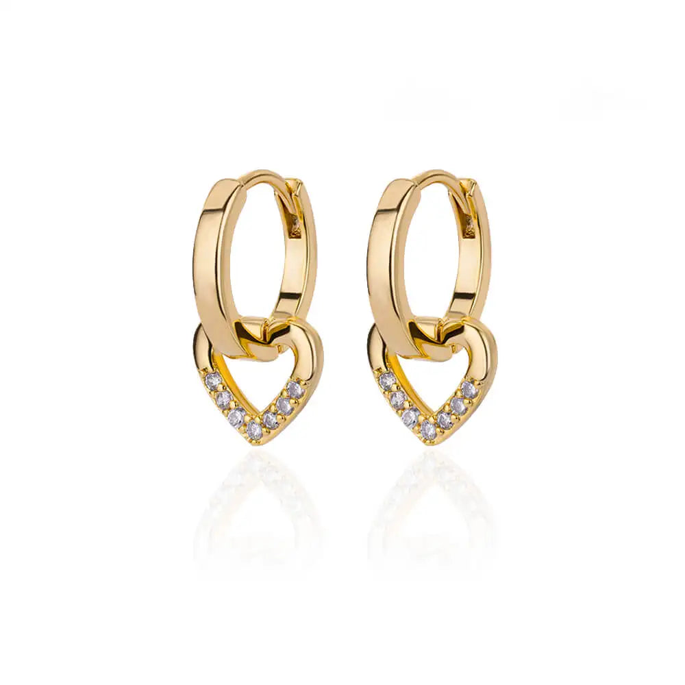 Zircon Butterfly Pendientes Earrings for Women Stainless Steel Gold Color Piercing Earring Girl y2k Jewelry aretes bijoux mujer