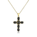 NEWBUY Classic Design Cross Pendant Necklace For Women 2026 Hot Sale Luxury AAA Cubic Zirconia Crystal Christian Jewelry Gift