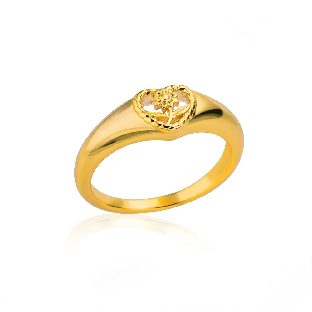 Delicate Zircon Flower Rings for Women Stainless Steel Ring 2024 New Trend Elegant Luxury Aesthetic Jewelry anillos