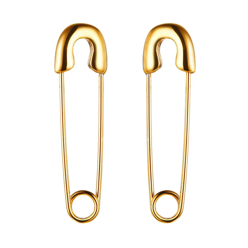 Stylish Geometric Hoop Earrings for Womens Girls Stainless Steel Minimalist Elegant Earings