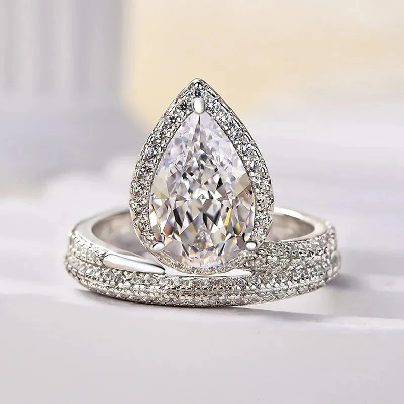 925 Sterling Silver Corona Design Women Ring Trendy Accessories for Engagement Anniversary Elegant Jewelry Inlaid Shining CZ