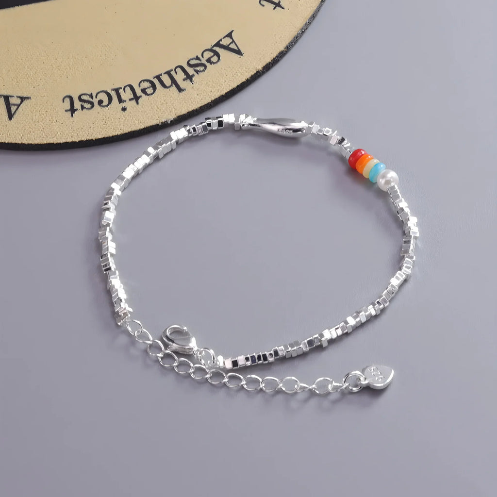 925 Sterling Silver Star Bead Bracelet For Women Fragmented Silver Sweet Romantic Versatile Trend Jewelry Gifts Dropshipping