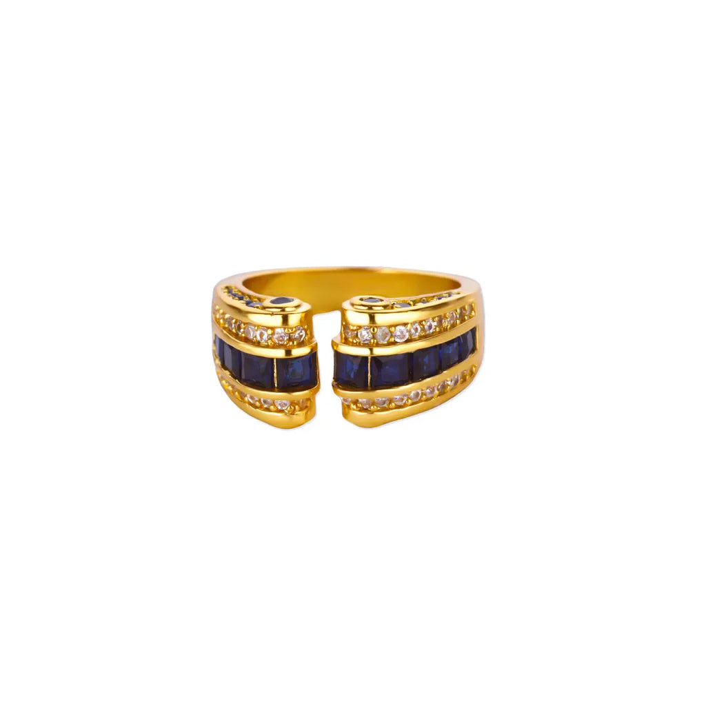 Gothic Stainless Steel Opening Finger Rings for Women Vintage Geometric Adjustable Finger Ring Trendy Punk Jewelry Gifts