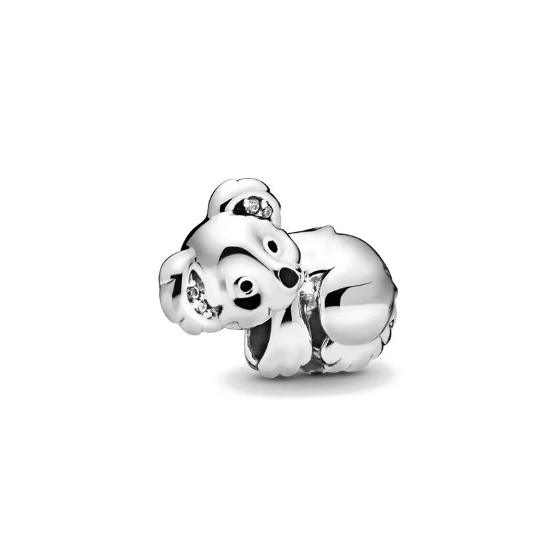 2026 New S925 Silver Robot Cross Digital Pendant, Suitable for Original Bracelets, DIY Accessories, Women's Charm Jewelry Gifts
