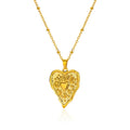 Geometric Heart Necklaces For Women Stainless Steel Gold Color Snake Chain Heart Necklace Aesthetic New Wedding Jewelry Gift