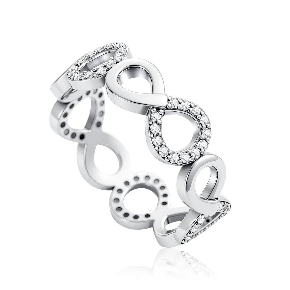 2026 Hot Selling 925 Silver Cute Puppy Flower Elephant Clover Ring Suitable for Wedding Rings, Jewelry Gifts
