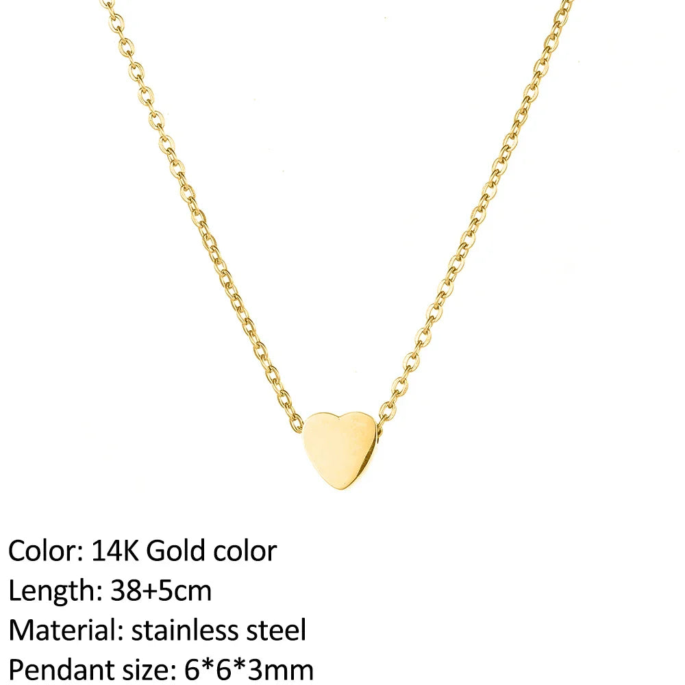 SUNIBI Fashion Stainless Steel Necklace for Woman Personality Infinity Cross Pendant Gold Color Necklaces on Neck Women Jewelry