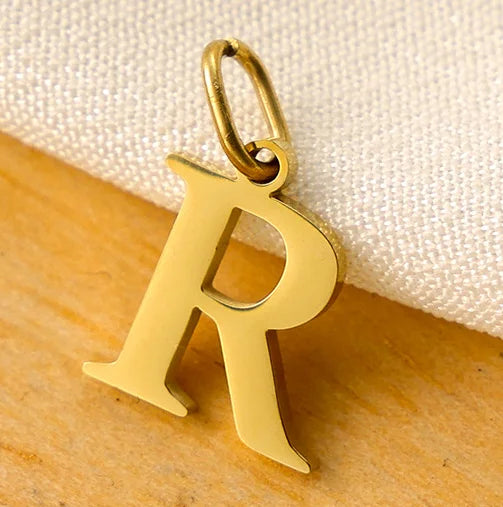 SUNIBI 26 Letters Stainless Steel Cut Alphabet Pendant for DIY Woman Necklace Ladies Jewelry Accessories Wholesale Dropshipping