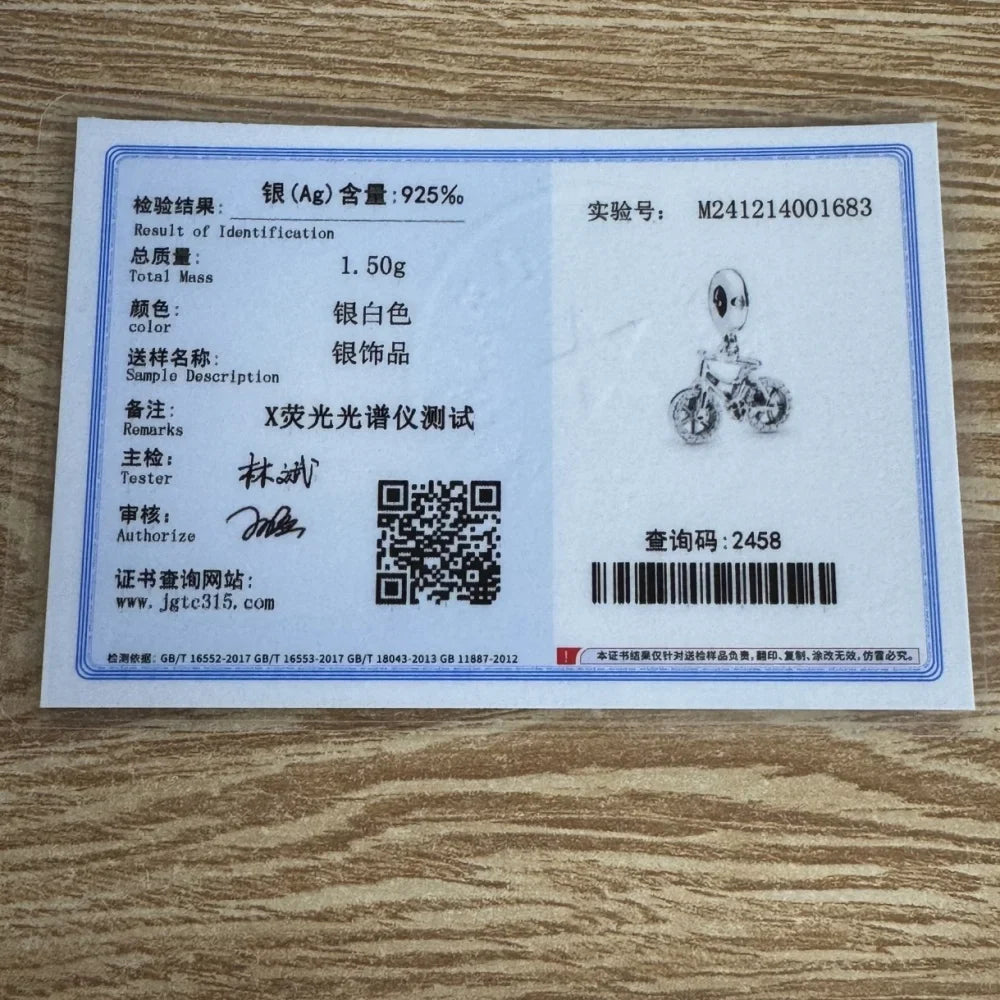 2026 New S925 Silver Robot Cross Digital Pendant, Suitable for Original Bracelets, DIY Accessories, Women's Charm Jewelry Gifts