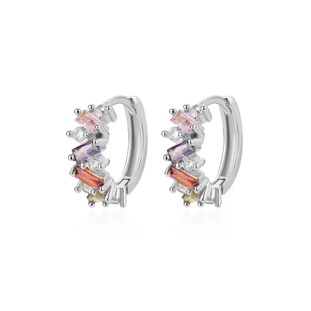 Luxury Blue Zircon Earrings For Women Stainless Steel Earrings 2024 Trending New Design Goth Jewelry aretes mujer