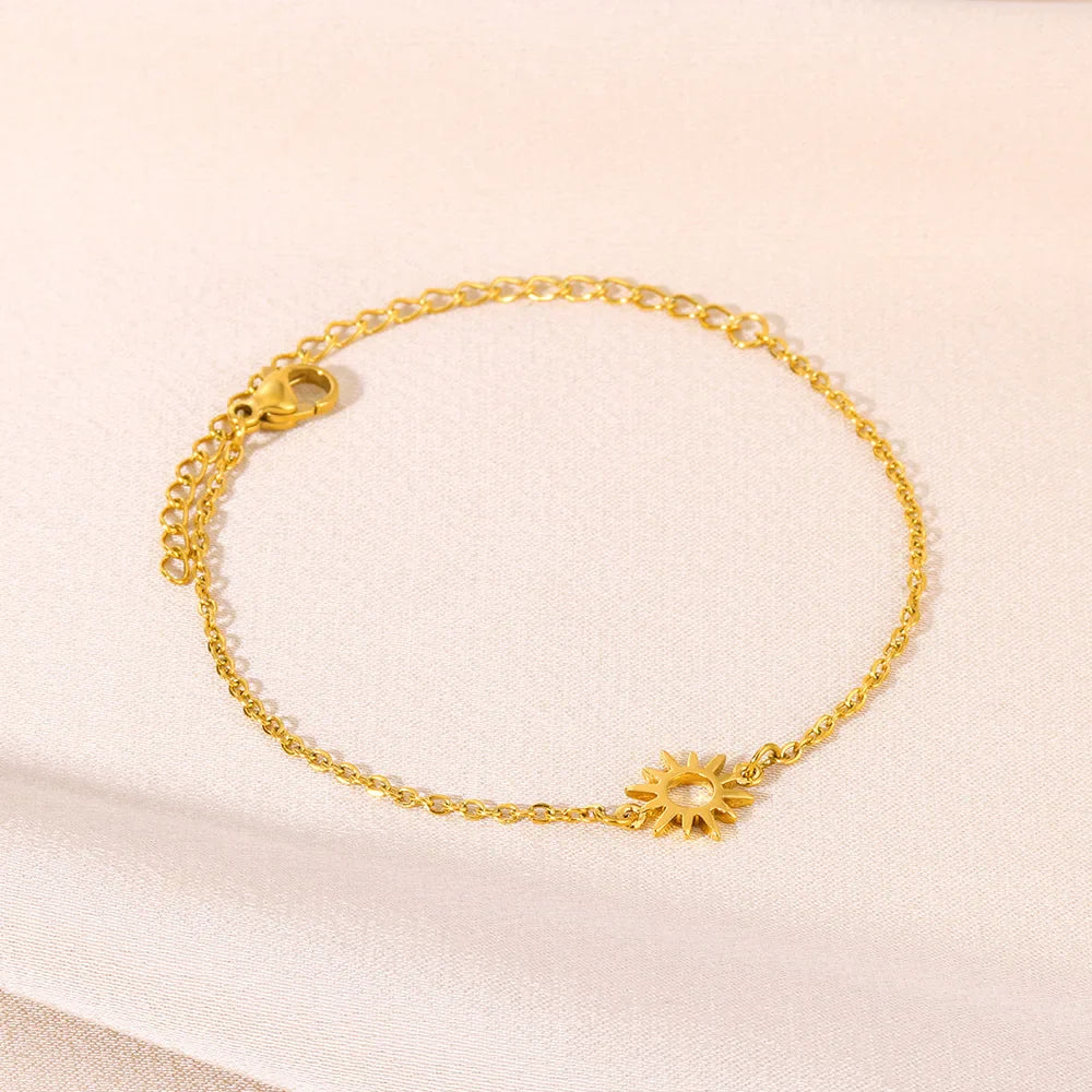 Stainless Steel Imitation Pearl Anklets for Women Gold Color Chain Ankle Bracelet Anklet Summer Beach Jewelry Accessories Gift