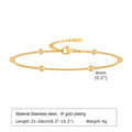 Stainless Steel Lucky Evil Eye Anklet Bracelet for Women, Blue Eye Beaded Chain Foot Anklets Summer Beach Lucky Amulet Gift