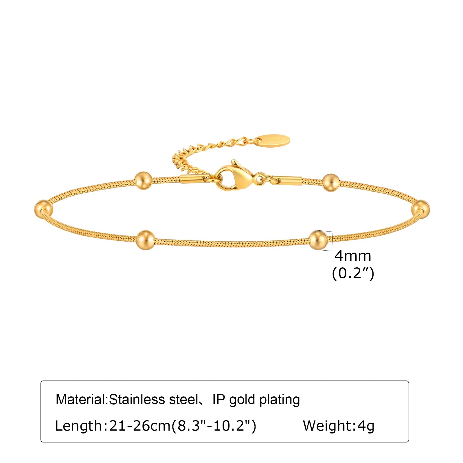 Stainless Steel Lucky Evil Eye Anklet Bracelet for Women, Blue Eye Beaded Chain Foot Anklets Summer Beach Lucky Amulet Gift