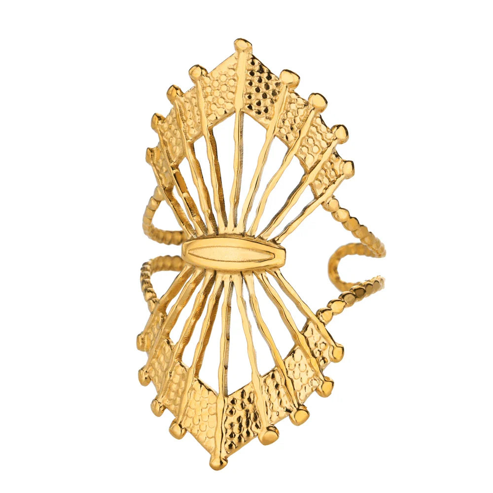 Stainless Steel Crab Rings for Women Gold Color Cute Animal Open Adjustable Ring Aesthetic Fashion Waterproof Jewelry Gift