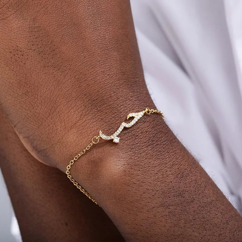 Cubic Zirconia Arabic Love Bracelet For Women Men Femme Islamic Crystal Friendship Bracelets Pulseras Hombre BFF 2025 Jewelry