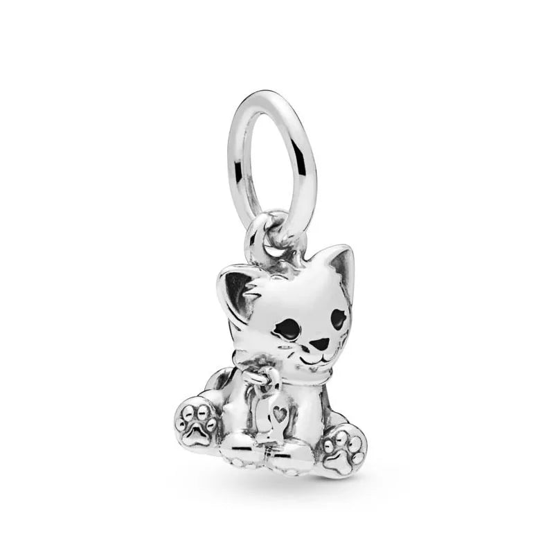 2026 New S925 Silver Robot Cross Digital Pendant, Suitable for Original Bracelets, DIY Accessories, Women's Charm Jewelry Gifts