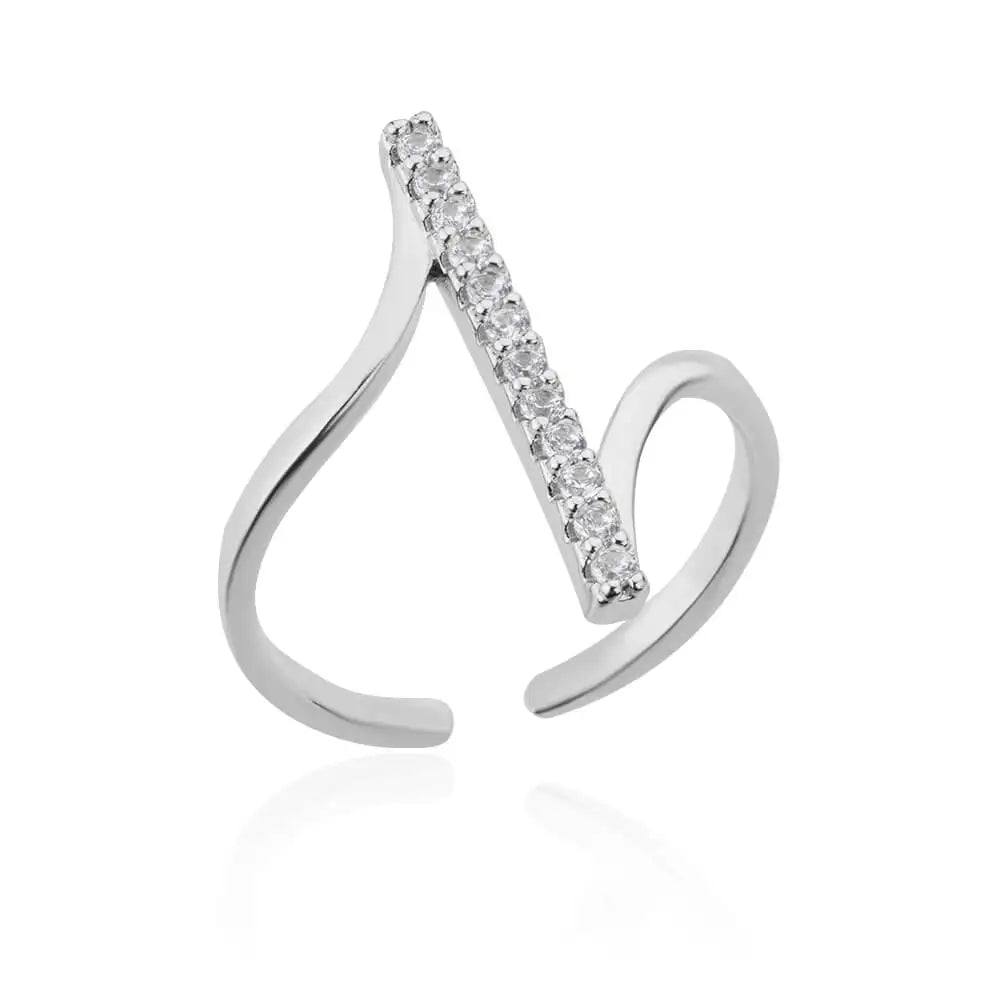 Zircon Geometric Rings For Women Gold Color Stainless Steel Opening Ring Luxury Wedding Party Aesthetic Jewerly Gift Femme 2024