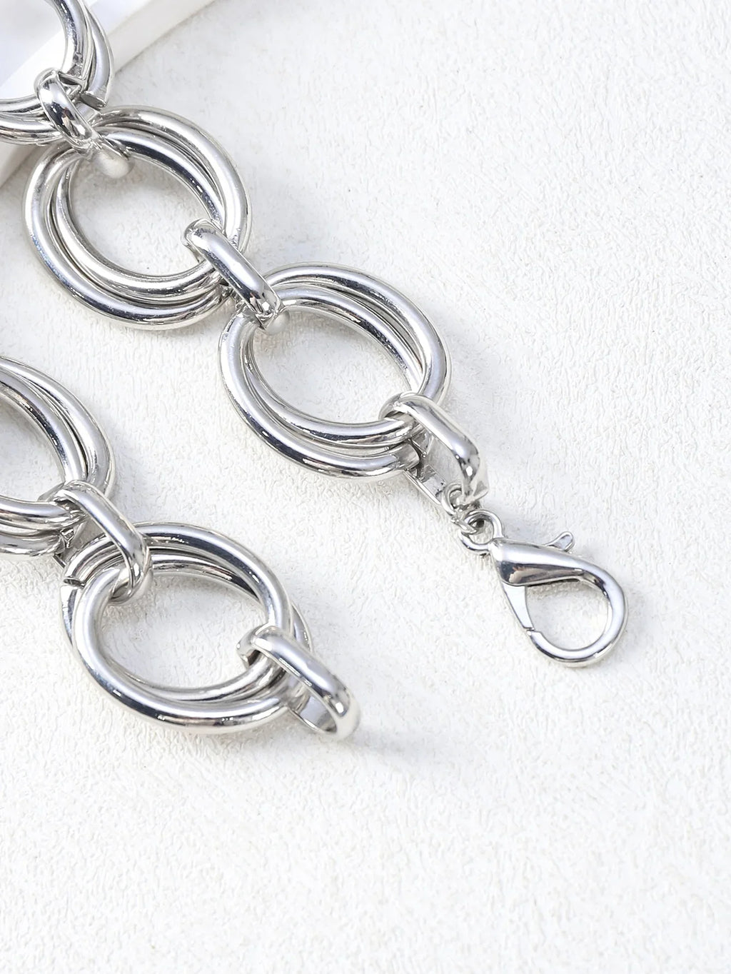 Never Fade Stainless Steel Oval Links Chain Bracelets for Women Girls, Dainty Simple Minimalist Metal Links Wristband