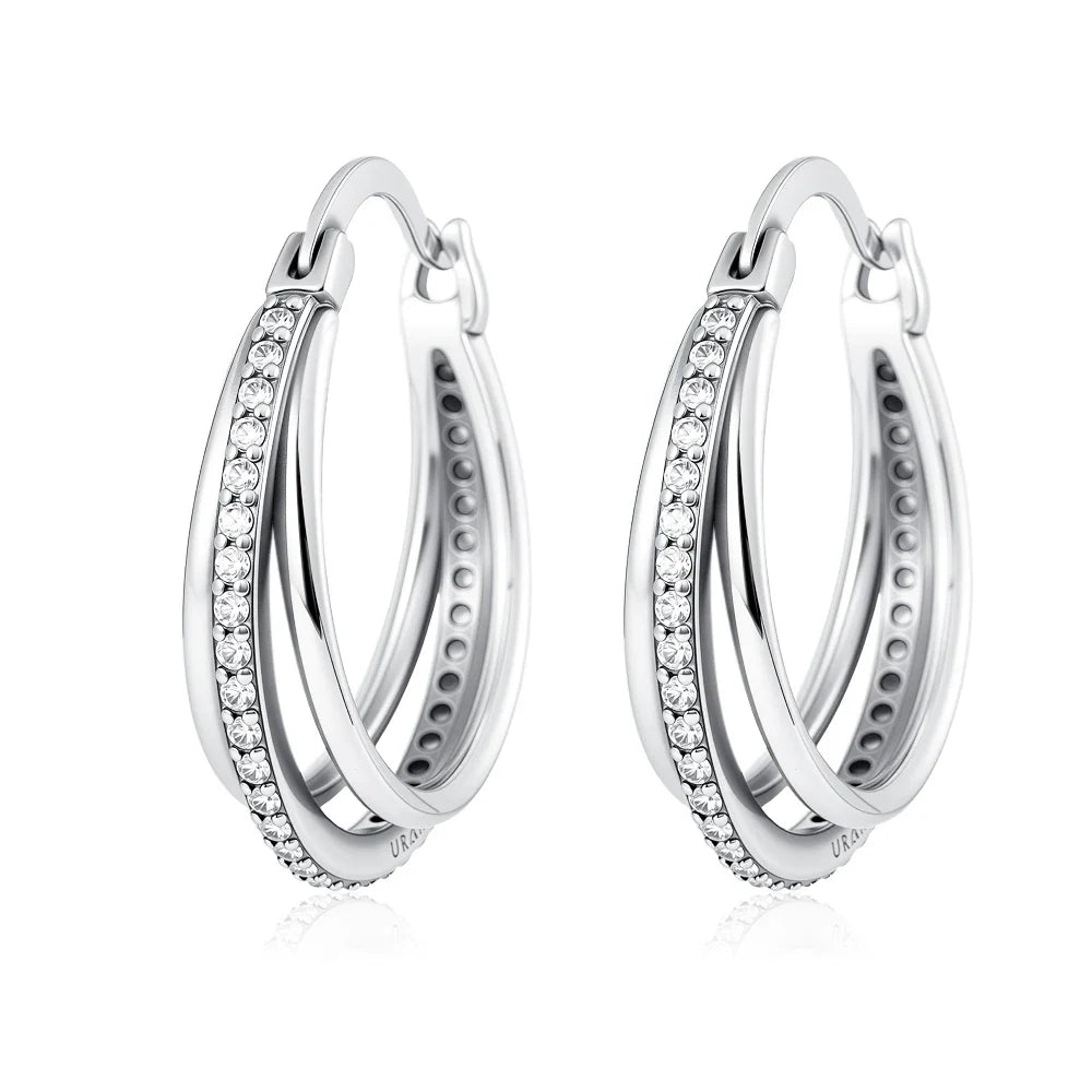 2026 New 925 Silver Elephant Cherry Blossom Butterfly Heart Earrings, a delicate choice for women's fashion jewelry