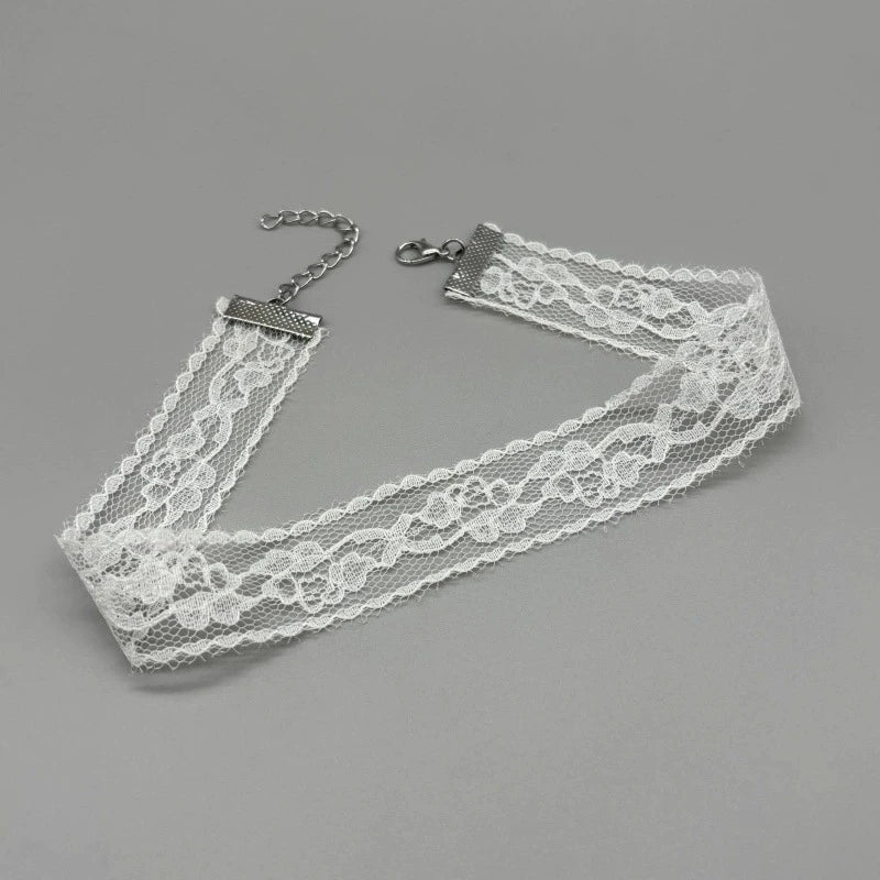 2026 New Black Sexy Lace Flower Necklace for Women Harajuku Gothic Short Choker Collar Necklace Party Female Neck Accessories ﻿