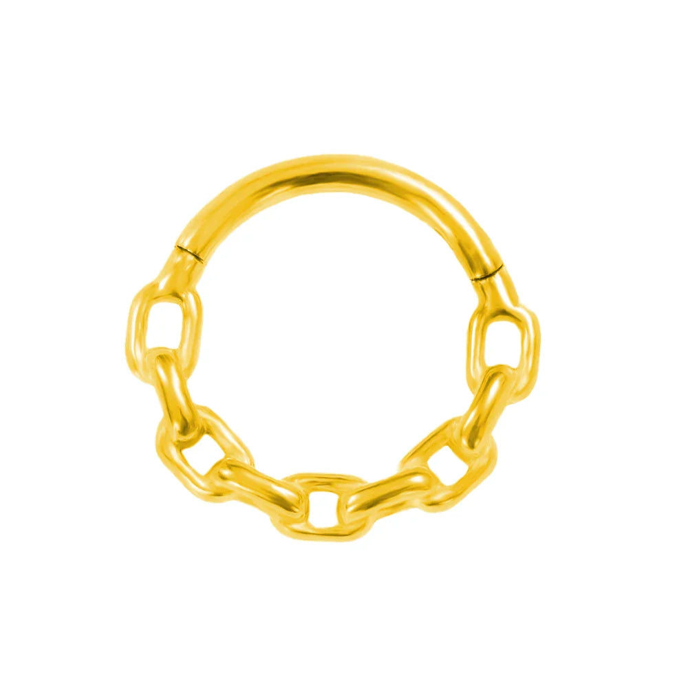 Flowers Nose Ring Septum 100% 316L Surgical Steel Zircon Clicker Daith Piercing Ear Cartilage Helix Hoop Flowers Water Drops
