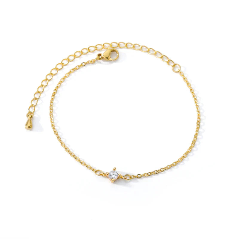 Stainless Steel Beaded Round Snake Chain Bracelets For Women Gold Color Geometric Bracelet Luxury Wedding Party Jewelry Gift