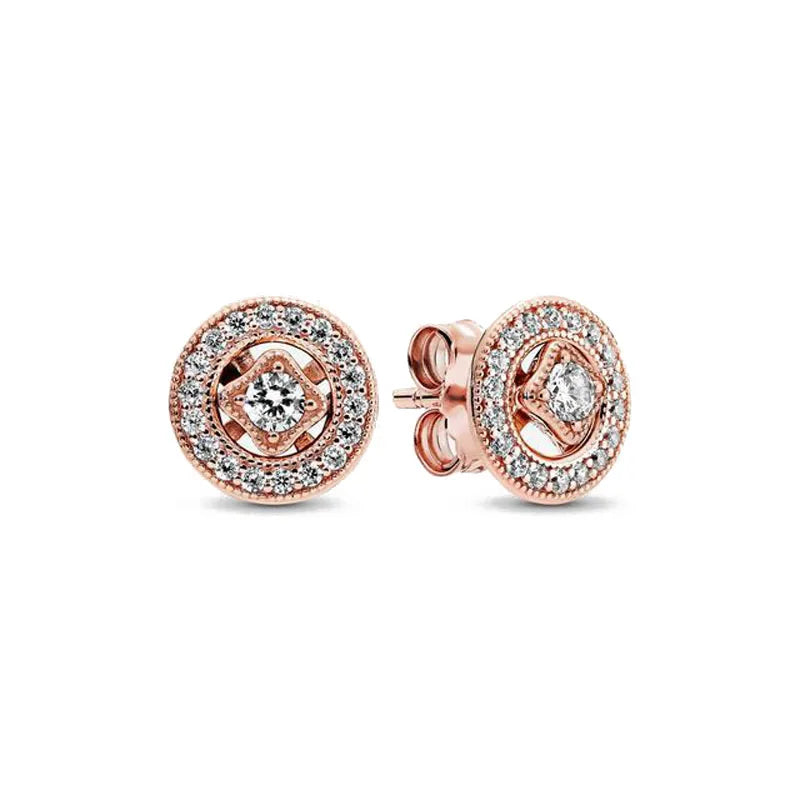 European New 925 Silver Butterfly Flower Stud Earrings, Fit Women's Festival Exquisite Charm Jewelry Gifts