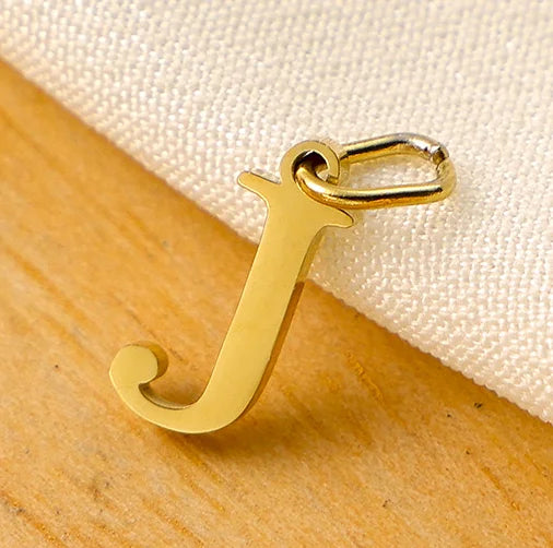 SUNIBI 26 Letters Stainless Steel Cut Alphabet Pendant for DIY Woman Necklace Ladies Jewelry Accessories Wholesale Dropshipping