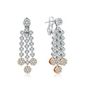 MINTYBOX 2.59ct S925 Sterling Silver Diamond Moissanite Drop Earrings for Women 18k Gold Plated Luxury Wedding Fine Jewelry