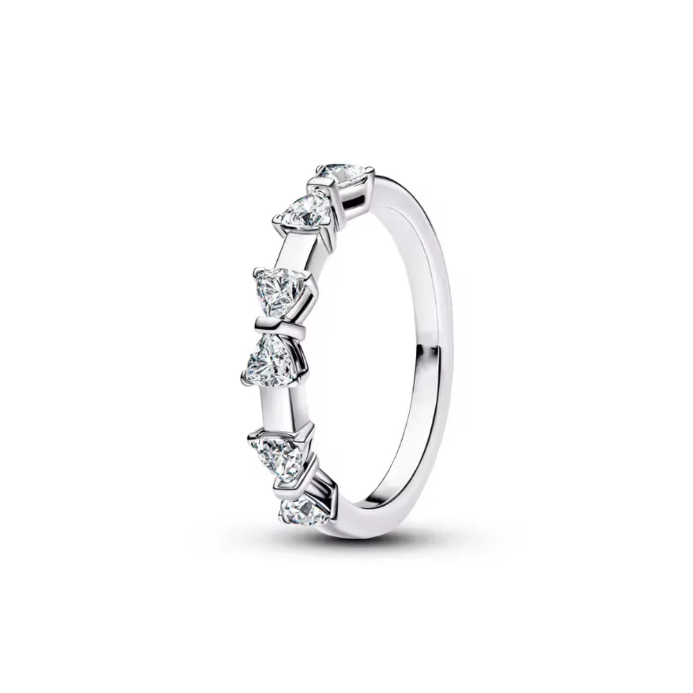 2026 Hot Selling 925 Sterling Silver Heart-Shaped Butterfly Flower Ring, Exquisite and Charming Jewelry Gift for European Women