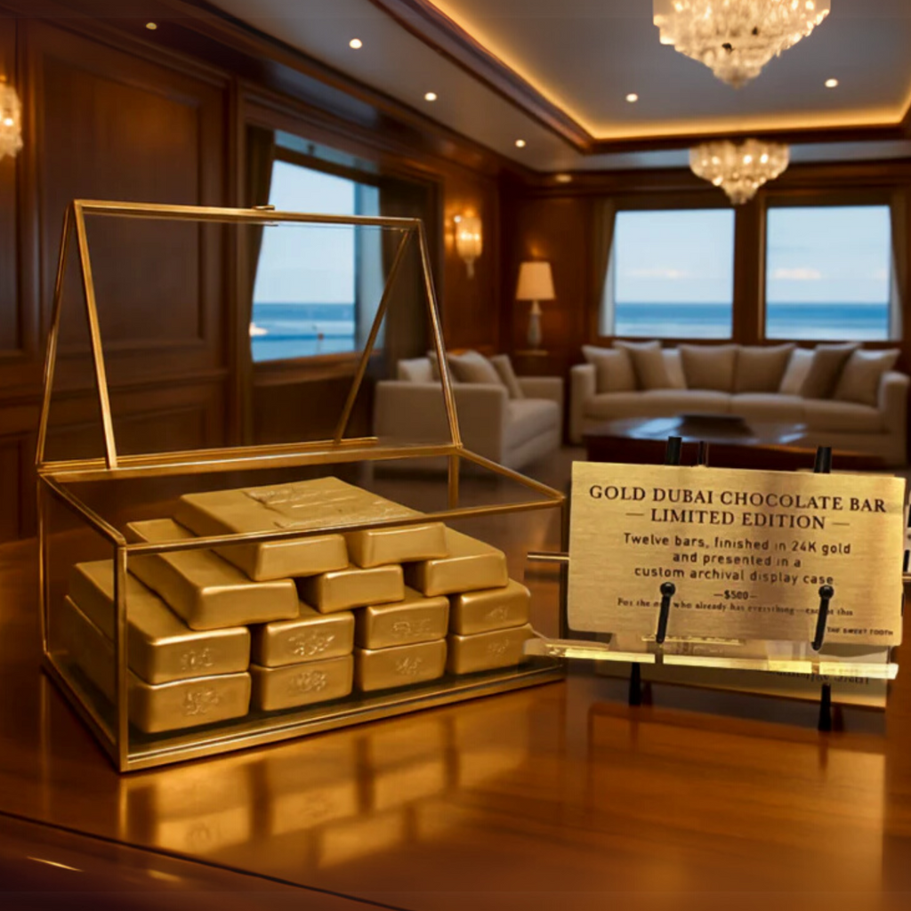 The 24k Gold Bullion Dubai Chocolate Set-Limited Edition